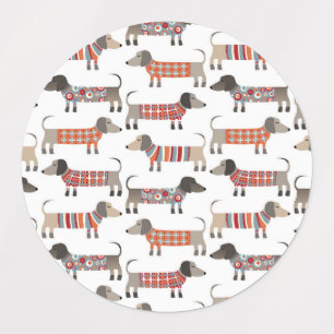 Dachshund Sausage Dog Labels