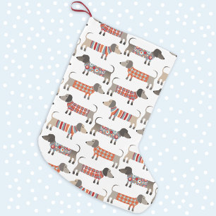 Dachshund Sausage Dog Large Christmas Stocking