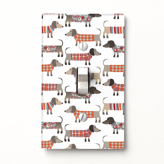 Dachshund Sausage Dog Light Switch Cover (Dachshund Wiener Sausage Dog light switch cover plate)