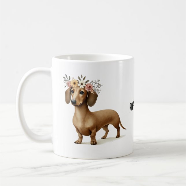 Dachshund sausage dog lover coffee  coffee mug (Left)