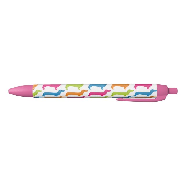 Dachshund Sausage-Dog Pattern on Writing Pen (Bottom)