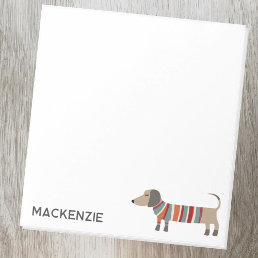 Dachshund Sausage Dog Personalized Notepad