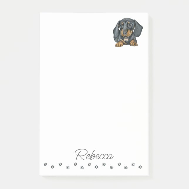 Dachshund Sausage Dog Personalized Notes (Front)