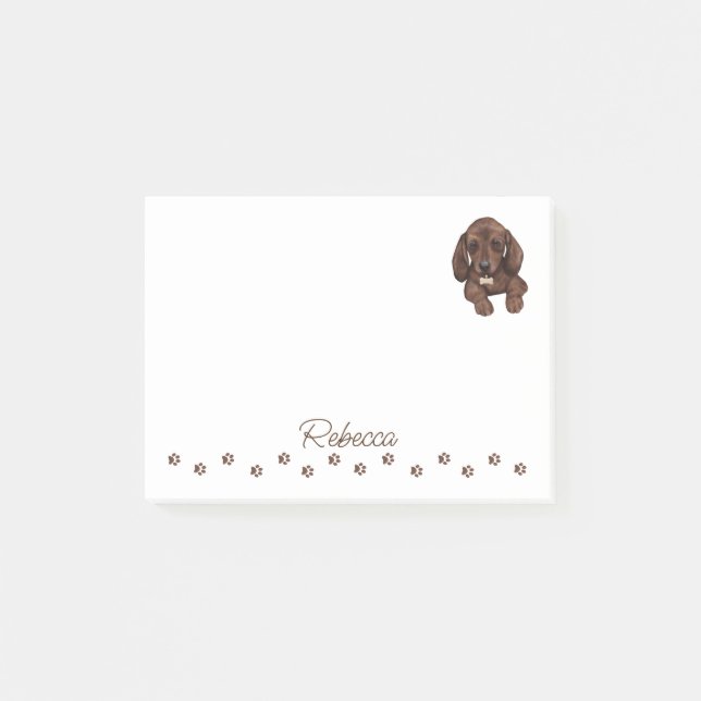 Dachshund Sausage Dog Personalized Notes (Front)