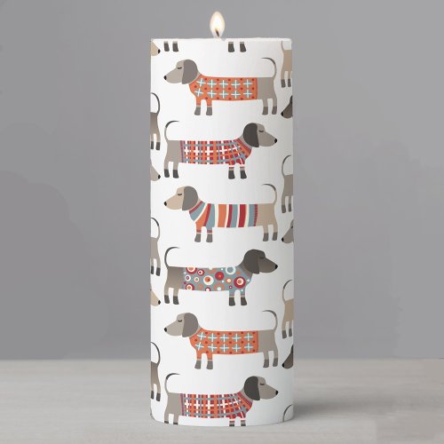 Dachshund Sausage Dog Pillar Candle