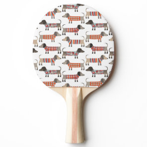 Dachshund Sausage Dog Ping Pong Paddle