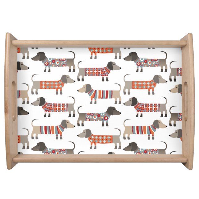Dachshund Sausage Dog Serving Tray (Front)