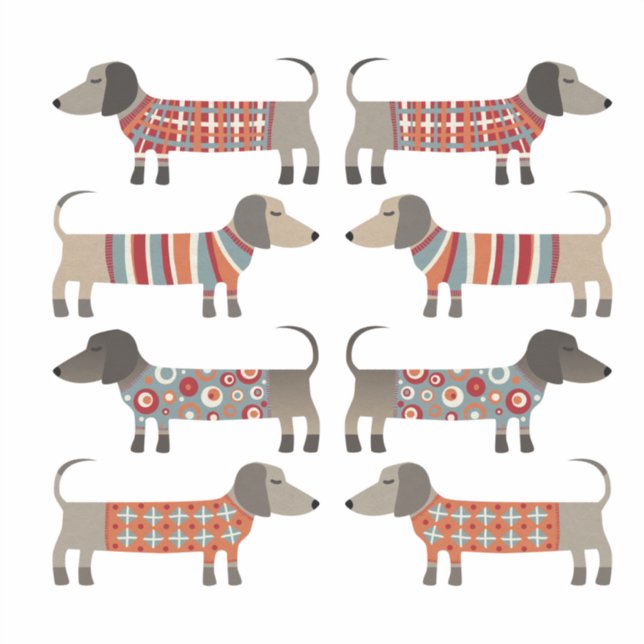 Dachshund Sausage Dog Sticker (Front)