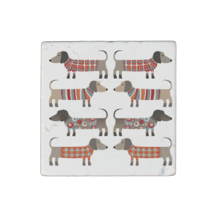 Dachshund Sausage Dog Stone Magnet