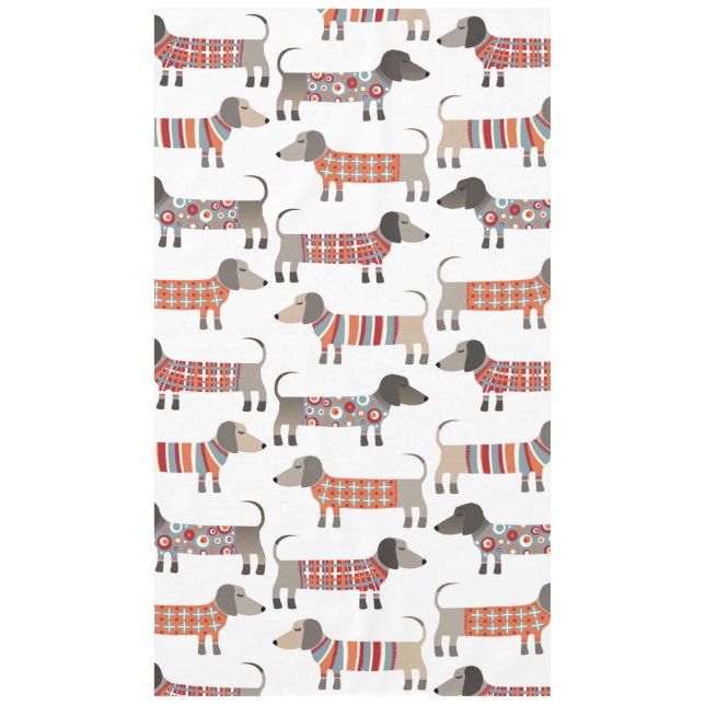 Dachshund Sausage Dog Tablecloth (Front)