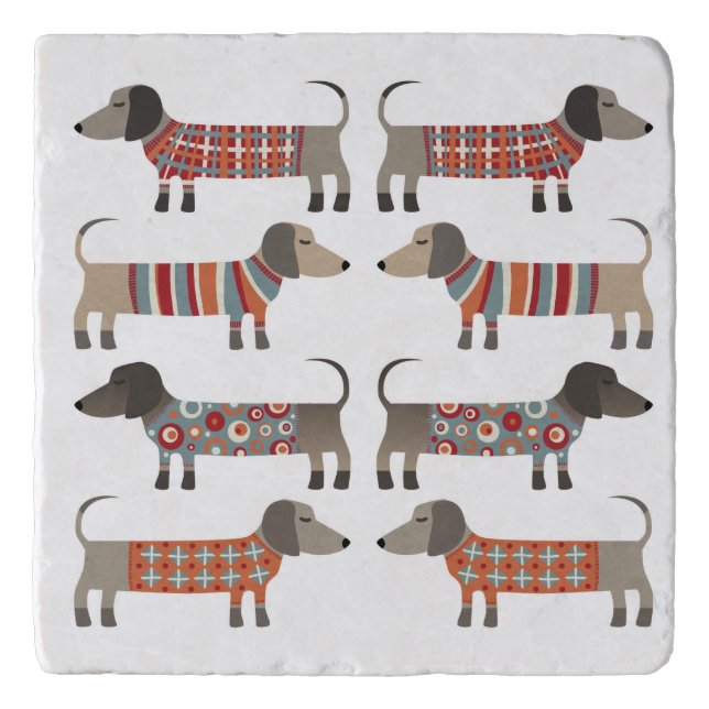 Dachshund Sausage Dog Trivet (Front)