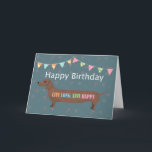 Dachshund Sausage dog Wiener dog Funny Birthday Card<br><div class="desc">From silly jokes to serious romantic statements, MiKa Art Zazzle shop has something for everyone. Canadiana, Japanese gifts, jewelry, cases for electronic devices, fun buttons, mug cups, ornaments, cards and posters….. Please take some time and look around. You may even find something you didn’t know you wanted! I’m curious about...</div>