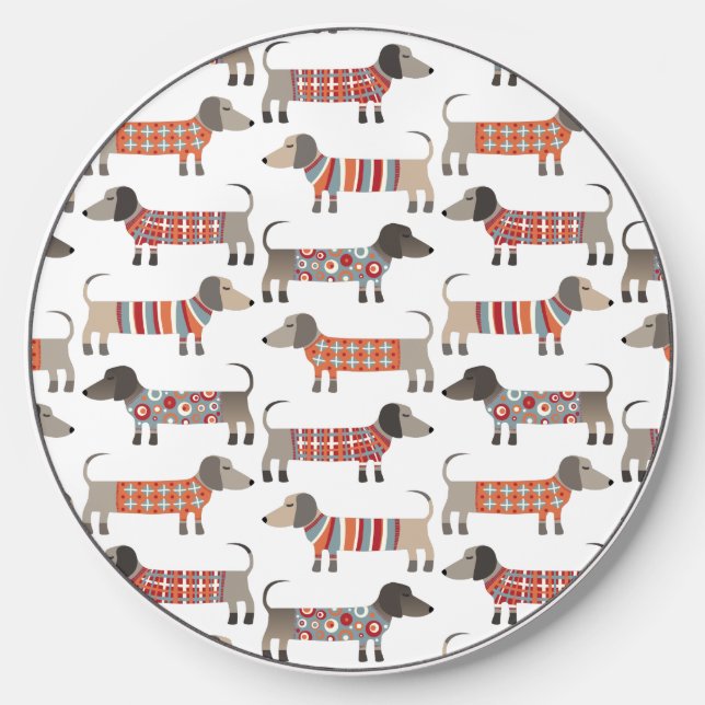 Dachshund Sausage Dog Wireless Charger (Front)