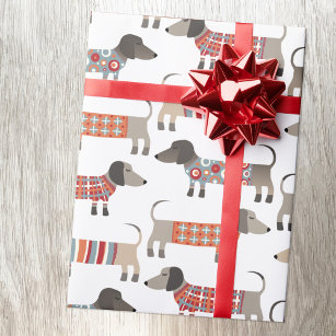 Personalised Dachshund Birthday Wrapping Paper – Dyefor