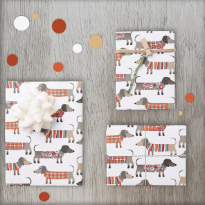 Dachshund Sausage Dog Wrapping Paper Sheets