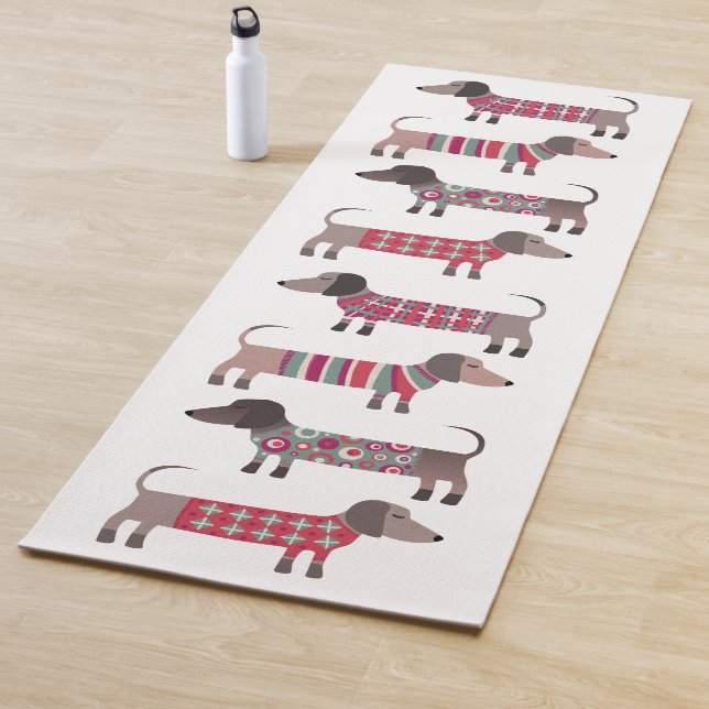 Dachshund Sausage Dog Yoga Mat (In Situ)