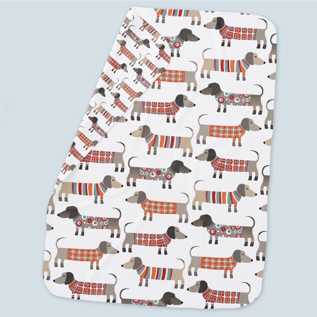 Dachshund Sausage Wiener Dog Baby Blanket (Creator Uploaded)