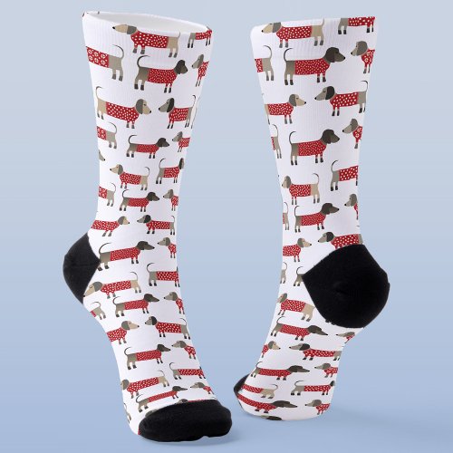 Dachshund Sausage Wiener Dog Holiday Socks