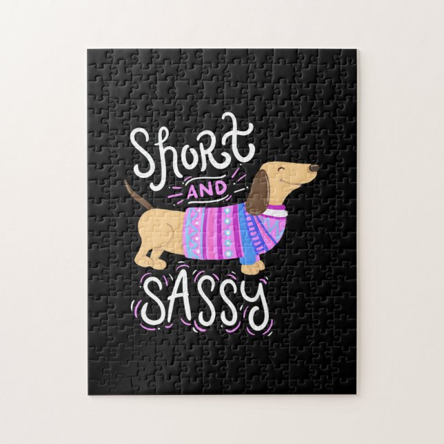 Dachshund Short And Sassy Jigsaw Puzzle (Vertical)