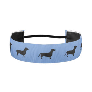 Dachshund Short Hair - Silhouette 1 Athletic Headband