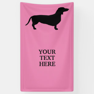 Dachshund Short Hair - Silhouette 1 Banner