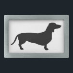 Dachshund Short Hair - Silhouette 1 Belt Buckle<br><div class="desc">Pretty Animal Graphic Design by EDDA Fröhlich / EDDArt | This Dog Silhouette Image is a must have for Dachshund / Lowrider / Wiener Lovers! | You miss other colors or products with this design? Feel free to contact me: contact@eddart.de or have a look here: www.zazzle.com/store/eddartshop or here: www.art-shopping.net |...</div>