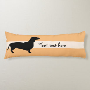 Dachshund Short Hair - Silhouette 1 Body Pillow