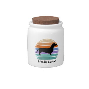 Dachshund Short Hair - Silhouette 1 Candy Jar