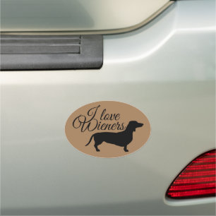 Dachshund Short Hair - Silhouette 1 Car Magnet