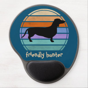 Dachshund Short Hair - Silhouette 1 Gel Mouse Pad