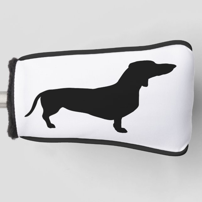Dachshund Short Hair - Silhouette 1 Golf Head Cover (Front)