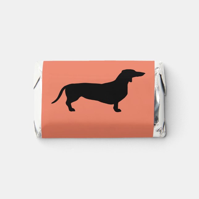 Dachshund Short Hair - Silhouette 1 Hershey's Miniatures (Front)