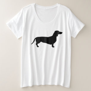 Dachshund Short Hair - Silhouette 1 Plus Size T-Shirt