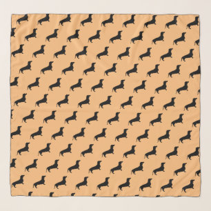 Dachshund Short Hair - Silhouette 1 Scarf