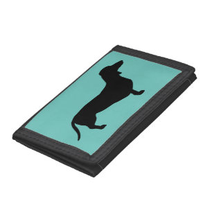 Dachshund Short Hair - Silhouette 1 Tri-fold Wallet