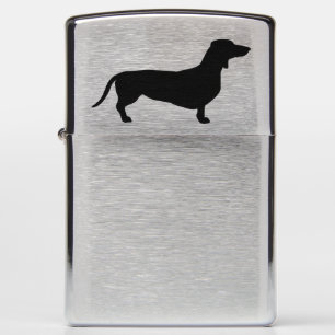 Dachshund Short Hair - Silhouette 1 Zippo Lighter