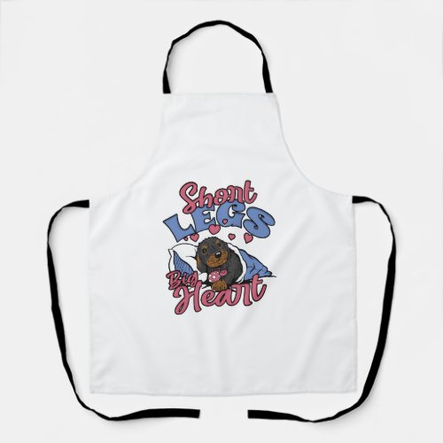 Dachshund Short Legs Big Hearts Apron