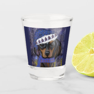 Dachshund shot glass