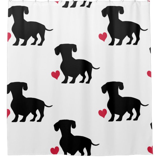 Dachshund Shower Curtain (Front)