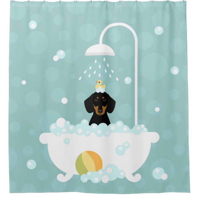 Dachshund Shower Curtain (Front)