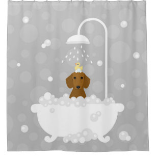 Dachshund Shower Curtain
