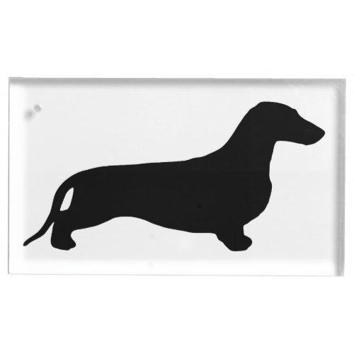 Dachshund silhouette black  your ideas table number holder