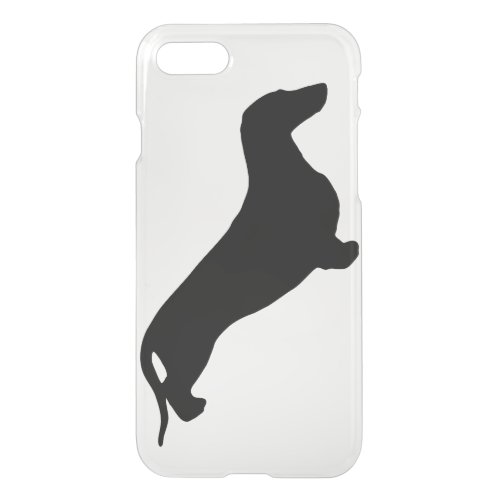 Dachshund silhouette black  your ideas iPhone SE87 case