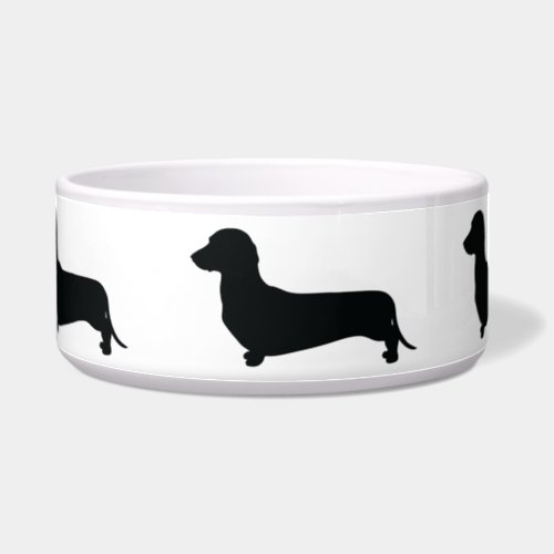 Dachshund Silhouette Bowl