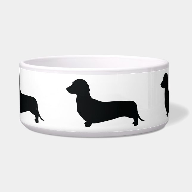 Dachshund Silhouette Bowl (Front)