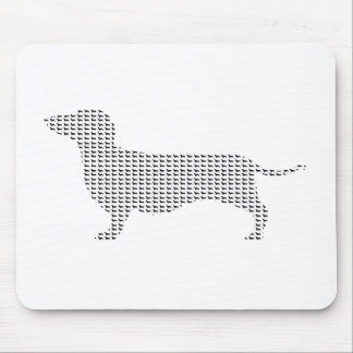 Dachshund Silhouette From Many Mouse Pad