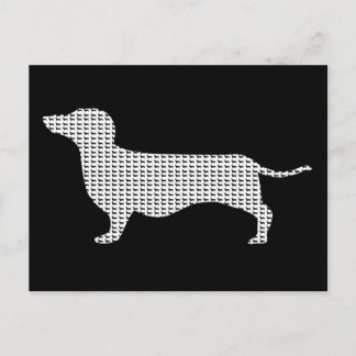 Dachshund Silhouette From Many Postcard