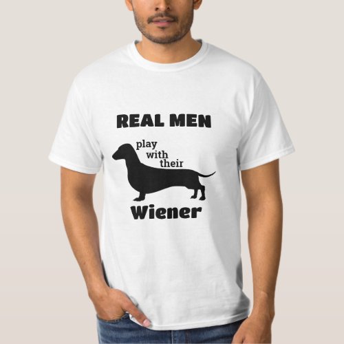 Dachshund Silhouette Funny  T_Shirt