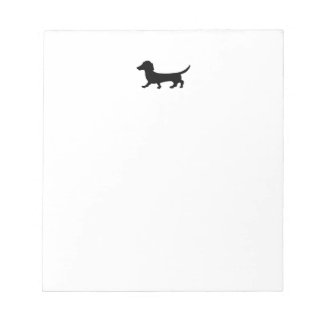 Dachshund Silhouette Note pad