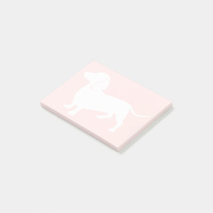 dachshund silhouette post-it notes